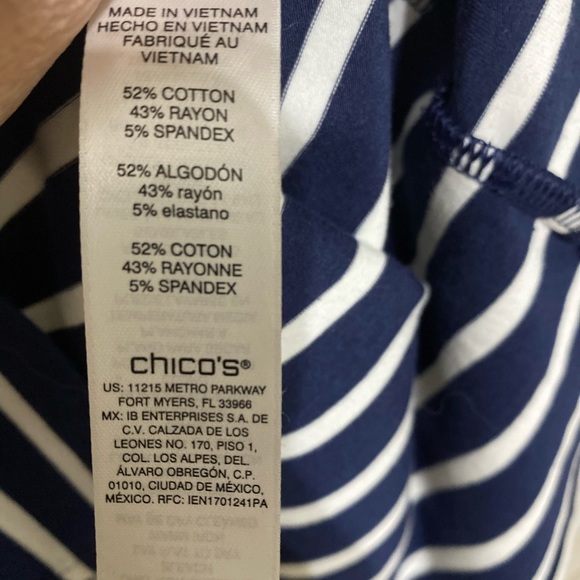 Chicos Dress, beautiful cross cross pattern on shoulders. - Picture 4 of 4